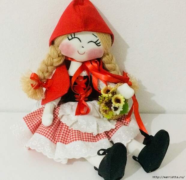 Текстильная куколка Красная шапочка. Выкройка и мастер-класс (2) (700x680, 303Kb)