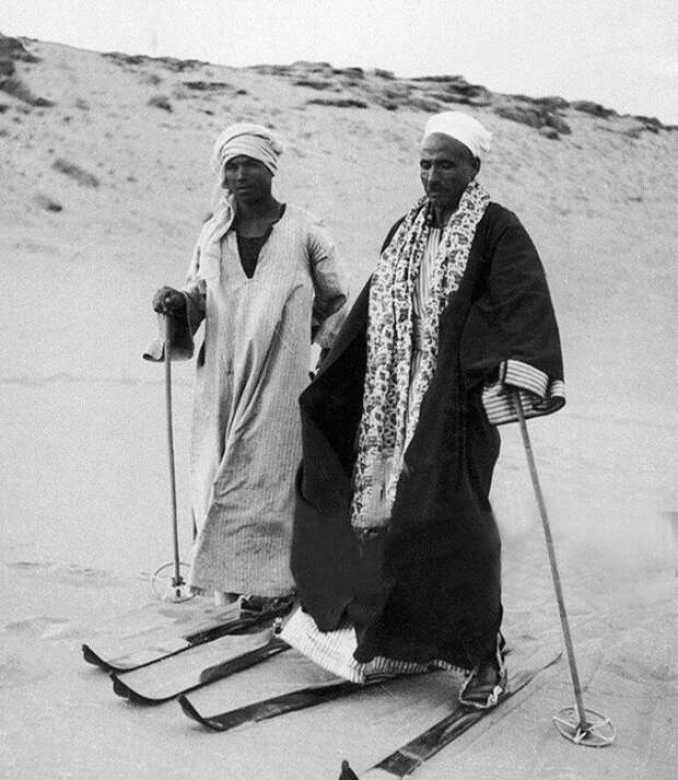 Когда очень хочется снега. Египет, 1939 история, ретро, фото