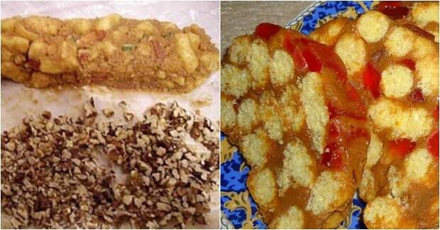 пирожное из кукурузных палочек со сгущенкой