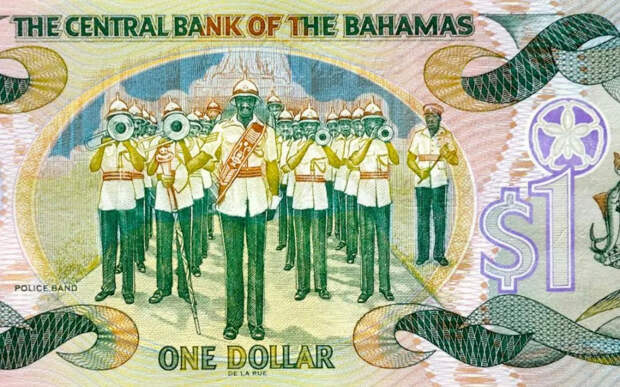Однодолларовая банкнота с Багам
