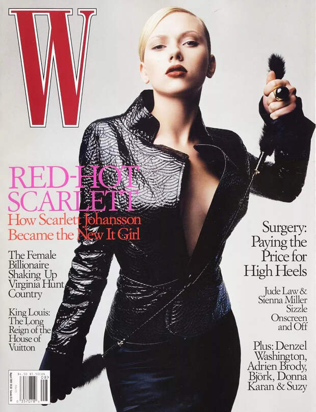 На обложке августовского номера журнала W Magazine, 2004 г.