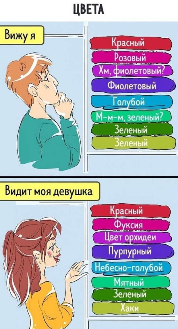 Мир глазами мужчин и женщин (12 фото)