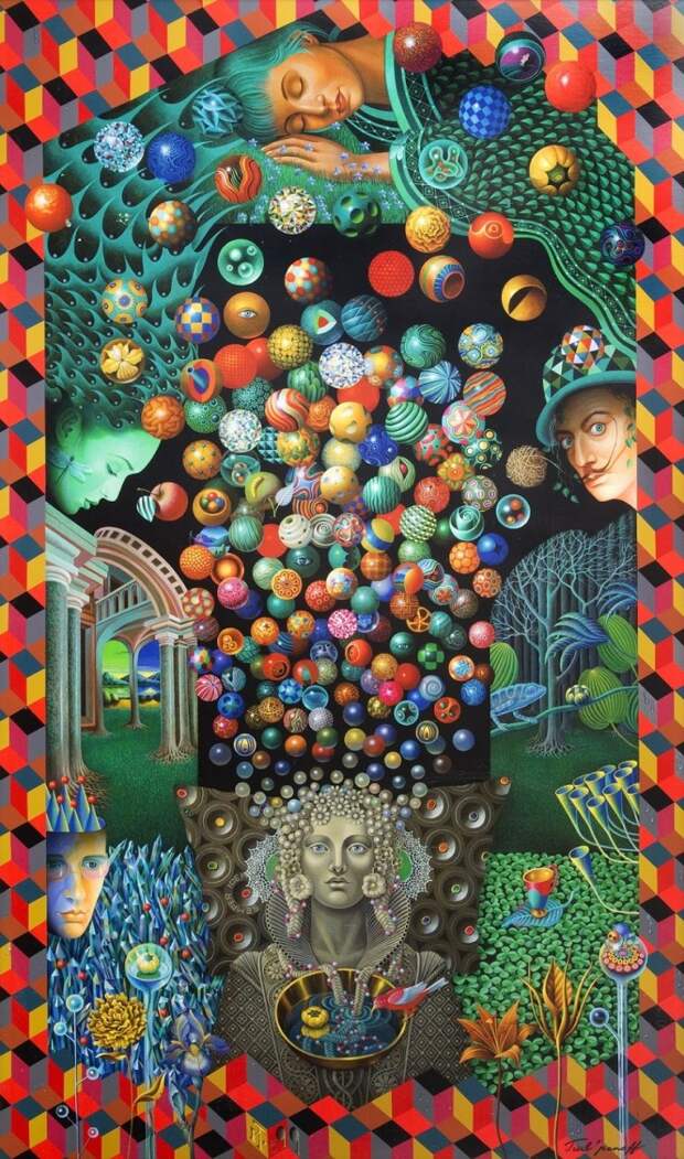 1999_Композиция с Сальвадором Дали_146.8 x 87_сериграфия.jpg 1999_Композиция с Сальвадором Дали_146.8 x 87_сериграфия.jpg