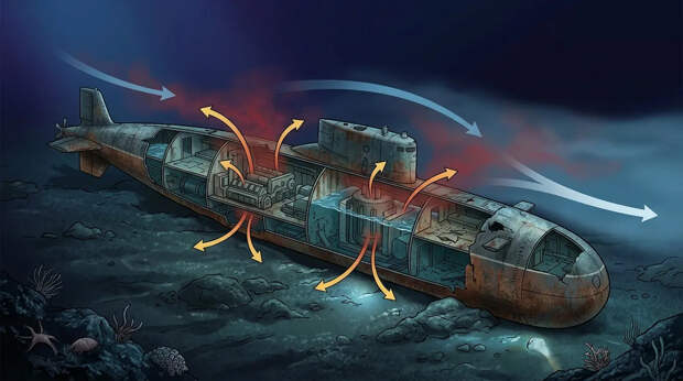 37 лет спустя: у затонувшей советской субмарины «Комсомолец» зафиксированы мощные выбросы радиации — что показало исследование