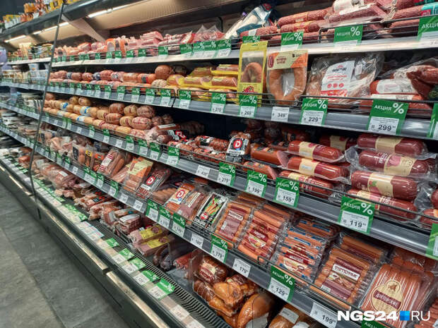 В Красноярске продают большое количество сосисок из других регионов