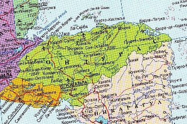 Гондурас на карте мира