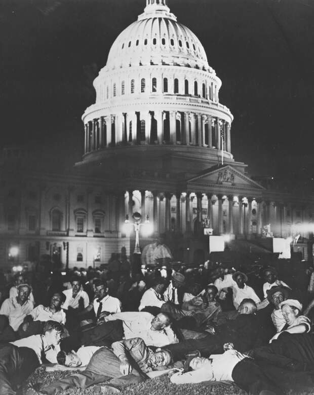 США в годы Великой Депрессии. Марш ветеранов Первой Мировой, 1932 год