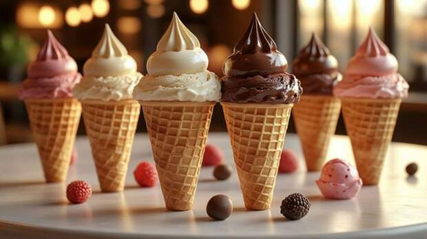 Мороженое / Изображение сгенерировано YandexGPT 5 Pro / amic.ru