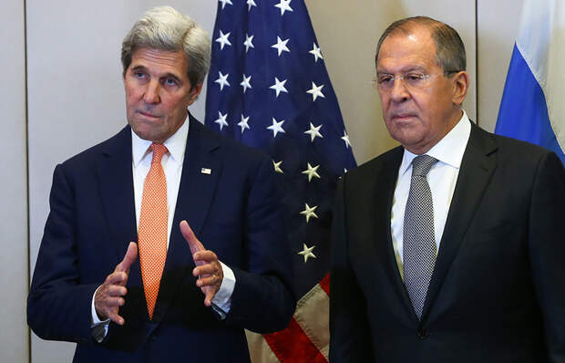 Госсекретарь США Джон Керри и министр иностранных дел России Сергей Лавров