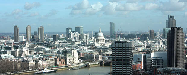 Вид на город с London Eye 