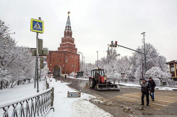 Москва после снегопада