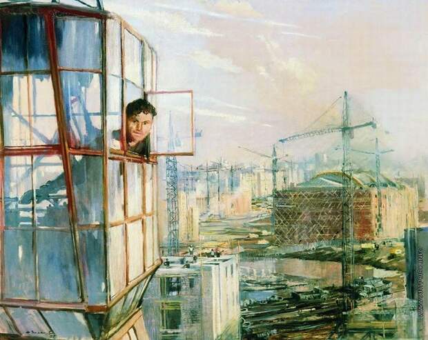 Район завтрашнего дня (1957 год). Автор: Юрий Пименов. 
