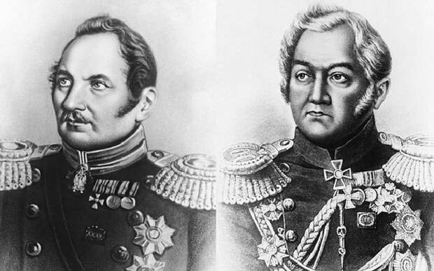 Фаддей Беллинсгаузен и Михаил Лазарев. "Википедия"