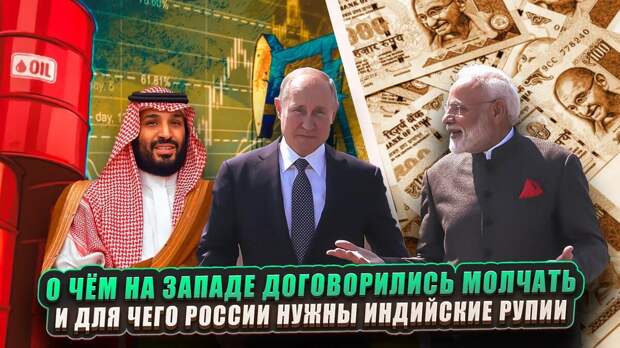 О чём на Западе договорились молчать и для чего России нужны индийские рупии