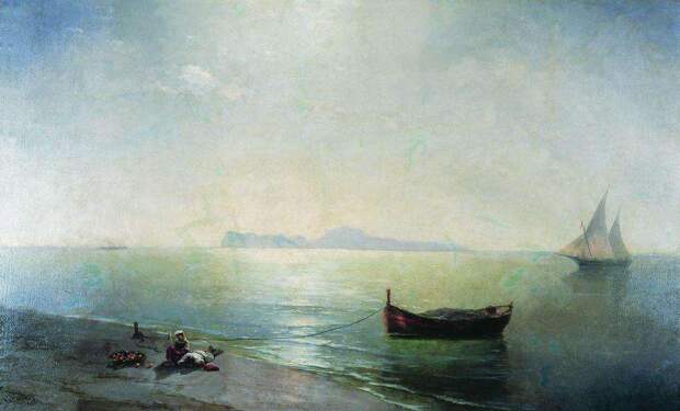 Штиль. Вид Капри (Средиземное море). 1892 - Айвазовский Иван Константинович