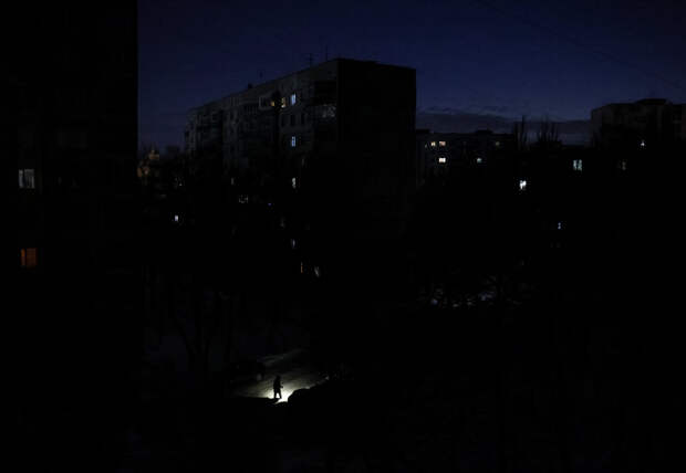 В Краматорске после прилета пропал свет