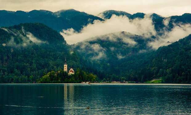 Озеро Блед в Словениии