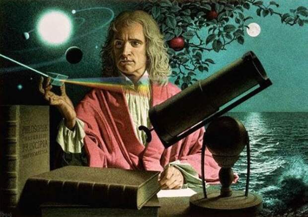 Миф: Ньютон изобрёл закон всемирного тяготения, когда на него упало яблоко. история, мифы, факты