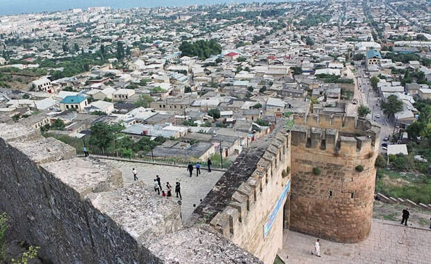 View of the city of Derbent from the Naryn Kala Fortress Dagestan