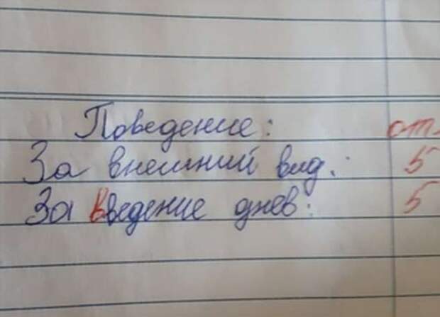 20 пометок учителей, от которых опешили мальчишки и девчонки, а также их родители