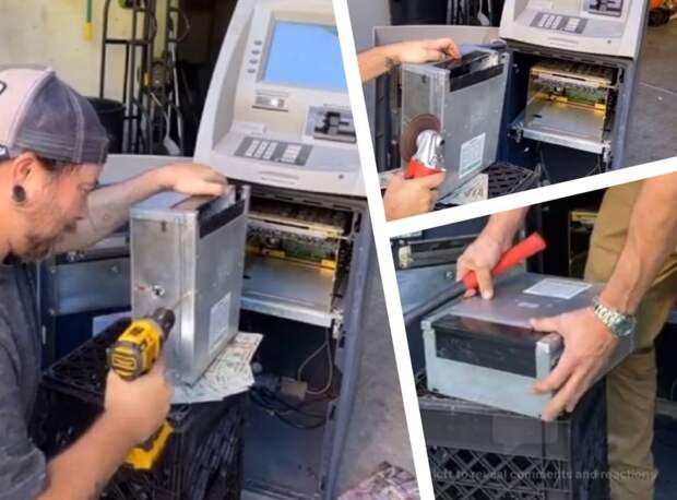 Мужчины купили старый банкомат и решили вскрыть его, а то что было внутри окупило их покупку в 6 раз