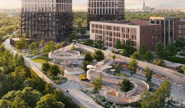 Общественное пространство с садом камней и зеркальным лабиринтом появится в Раменках