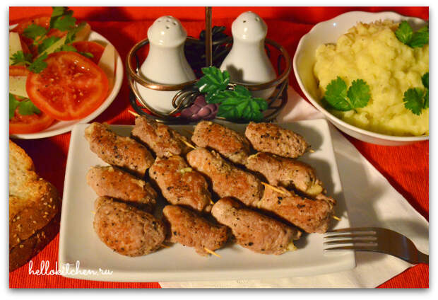 Свиные рулетики с сыром и чесноком 10  Свиные рулетики с сыром и чесноком