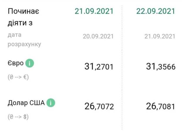 Євро пішов вгору, а долар завмер на місці: курс валют в Україні на 22 вересня