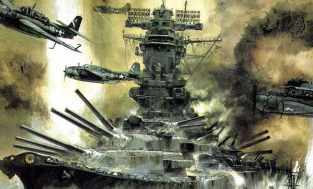 Последняя битва Ямато: встреча эскадры с воздушной армадой