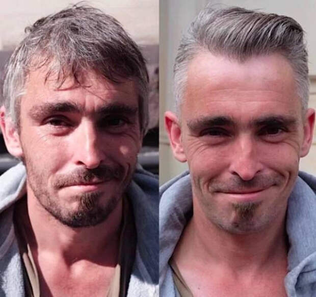 Лондонский парикмахер помогает бездомным людям преобразиться