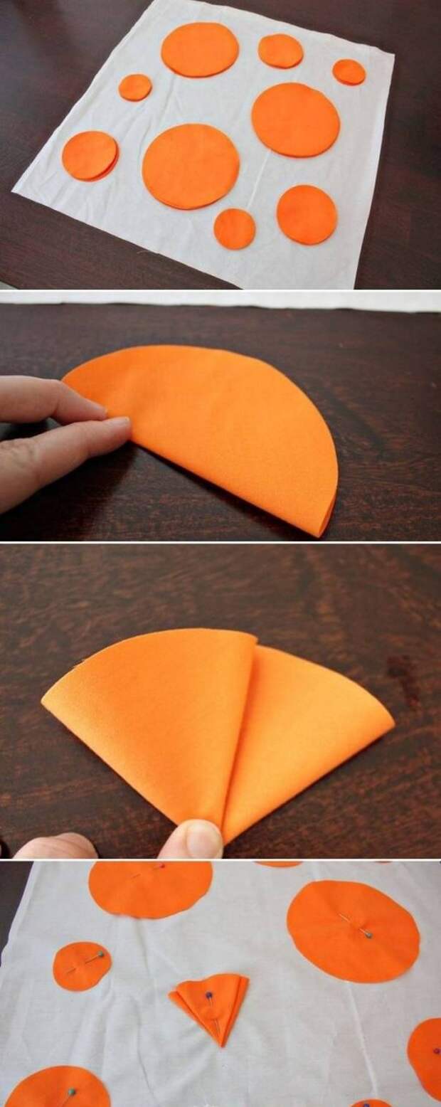 Подушка с необычной аппликацией (Diy)