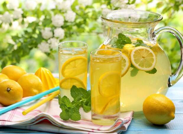 Имбирный лимонад с мятой