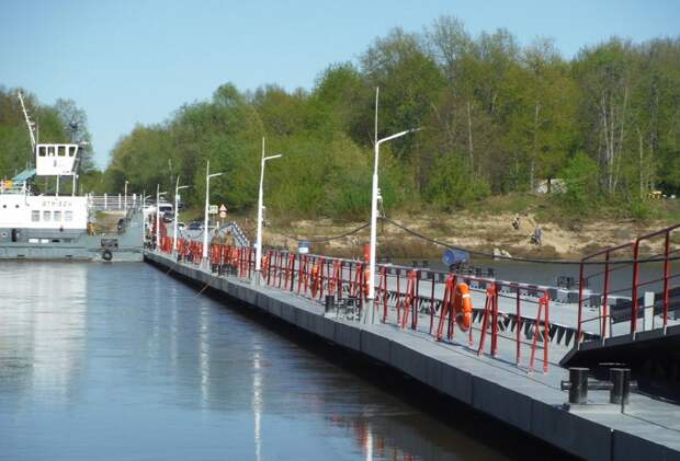 Открылось движение по наплавному мосту через Суру в Пильнинском округе