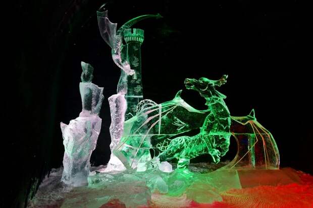 Ледяная сказка. заполярье, ледяные фигуры, Зимняя сказка, фотография, скульптура, лёд, длиннопост