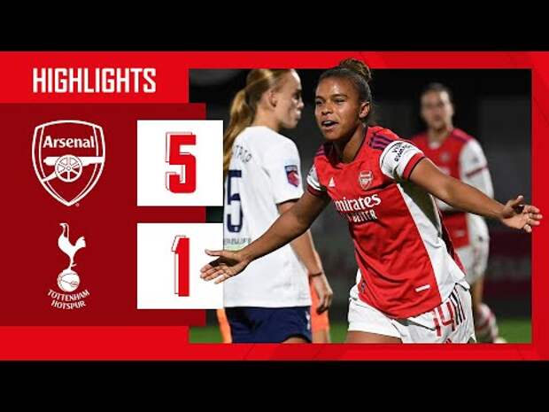 HIGHLIGHTS | Arsenal vs Tottenham Hotspur (5-1) | Iwabuchi, Wubben-Moy, Foord (2), Parris