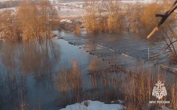 В Щекинском районе и Туле из-за подъёма Упы затопило два низководных моста