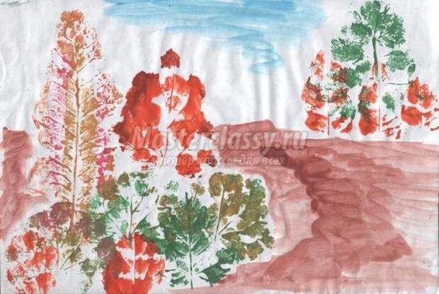 картина в технике монотипия. Осенние фантазии картина в технике монотипия. Осенние фантазии