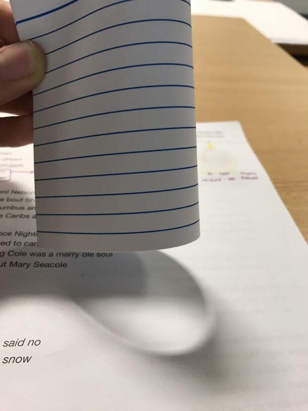 This Weird Shadow My Paper Made