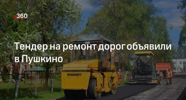 Тендер на ремонт дорог объявили в Пушкино