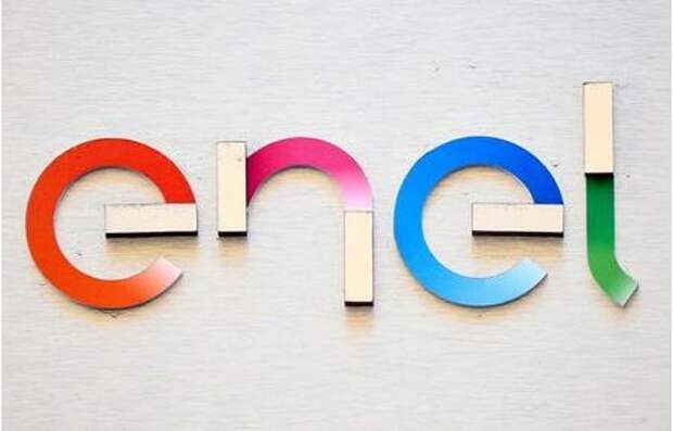 FILE PHOTO: A logo of Italian multinational energy company Enel is seen at the company's Milan's headquarters, Italy, February 5, 2020. REUTERS/Flavio Lo Scalzo/File Photo