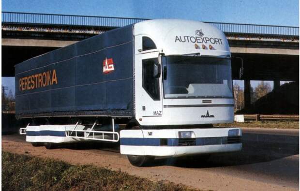 Концепт грузовика эпохи 80-х МАЗ-2000 «Перестройка».