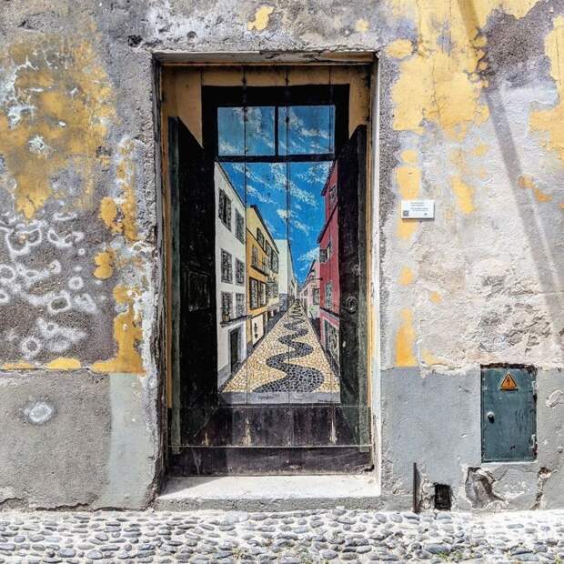 3. дверь, картина, мадейра, португалия, путешествие, фотография, фотомир