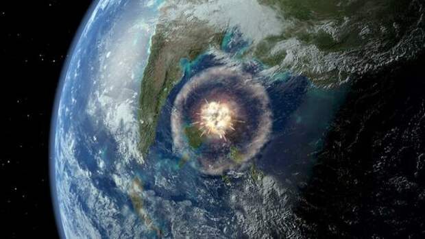 Компьютерное моделирование падения на Землю крупного метеорита. Источник изображения: npr.org