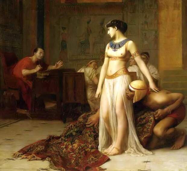 Gérôme, Jean-Léon - Cleopatra y César, 1866