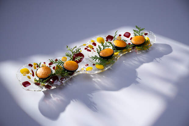 Креветка с цитрусами и эстрагоном