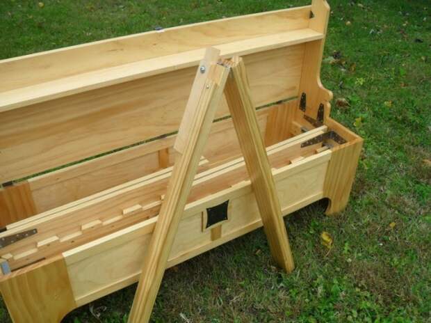 Двуспальная, раскладная, телескопическая, деревянная, кровать, из ящика