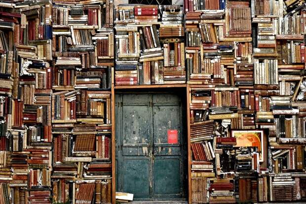 Книг, Полки, Дверь, Вход, Библиотеки, Знаний, Мудрость
