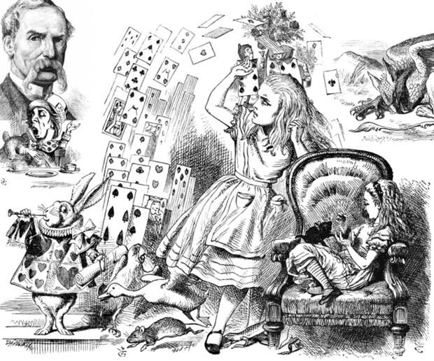 Рисунки Джона Тенниела к книге Алиса в Стране чудес. 