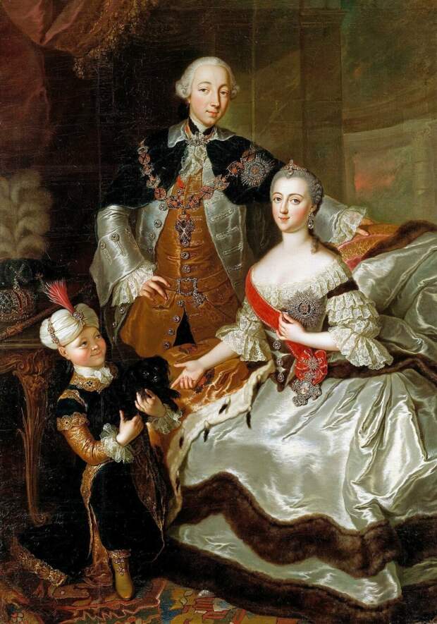 Анна Розина де Гаск. Петр III и Екатерина II. 1756 год. 