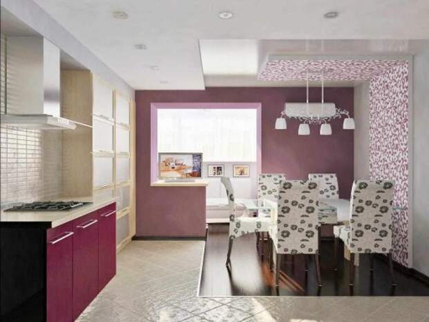 Фиолетовая и сиреневая кухня: яркие идеи с фото примерами интерьеров